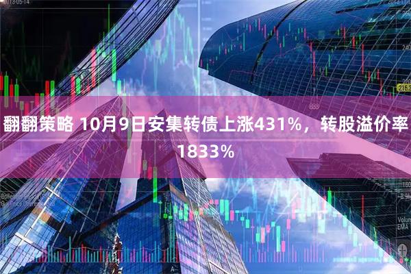 翻翻策略 10月9日安集转债上涨431%，转股溢价率1833%